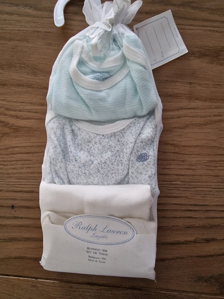 Stoer Ralph Lauren 3  Babyrompers 68/74 Nieuw!, Nieuw, Ophalen of Verzenden, Pakje, Jongetje