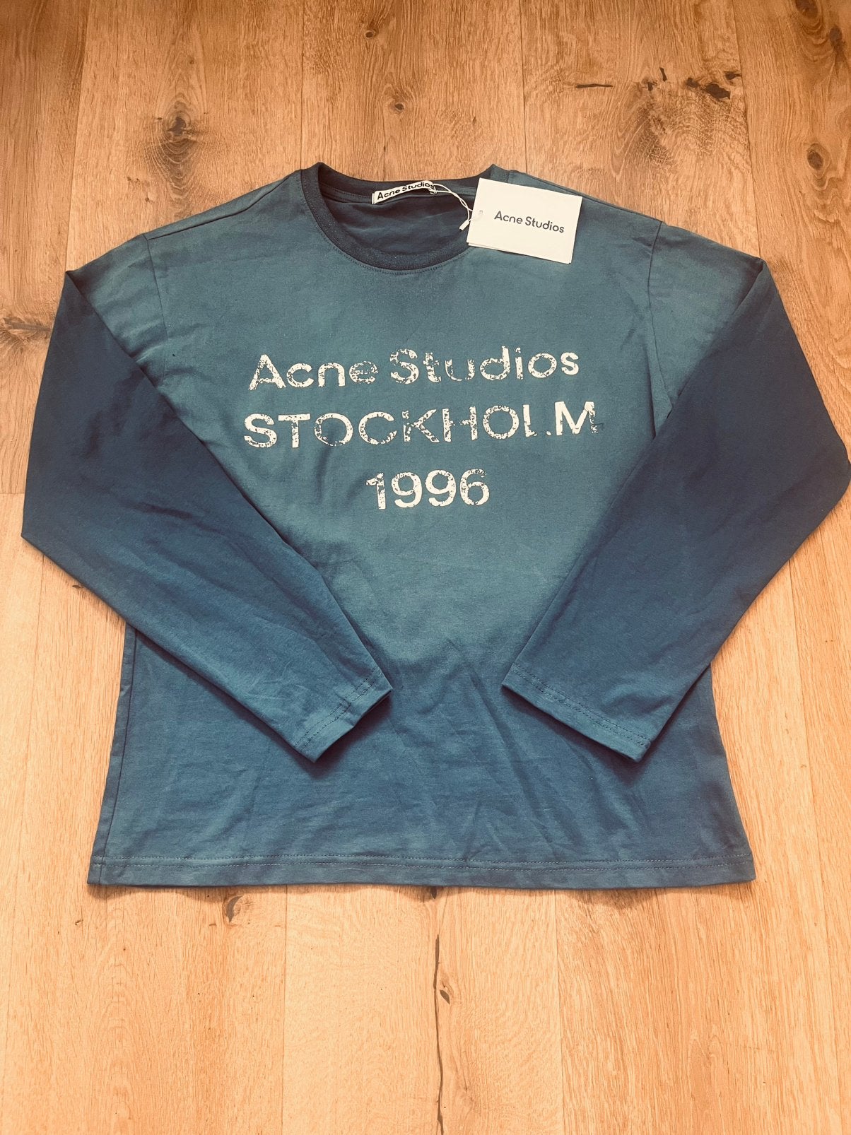 Donkerblauwe acne studios longsleeve, Ophalen of Verzenden, Nieuw, Maat 46 (S) of kleiner, Blauw