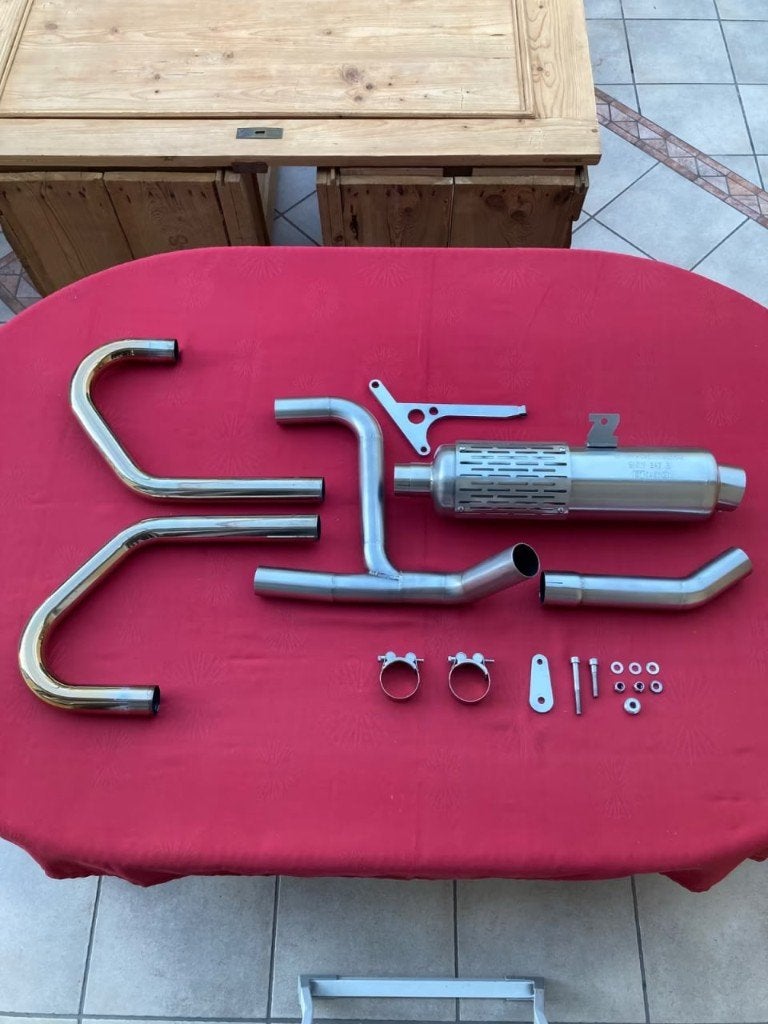 ZACH RVS complete uitlaatsysteem BMW R 65 / R 80 / R 100 GS, Ophalen of Verzenden, Nieuw