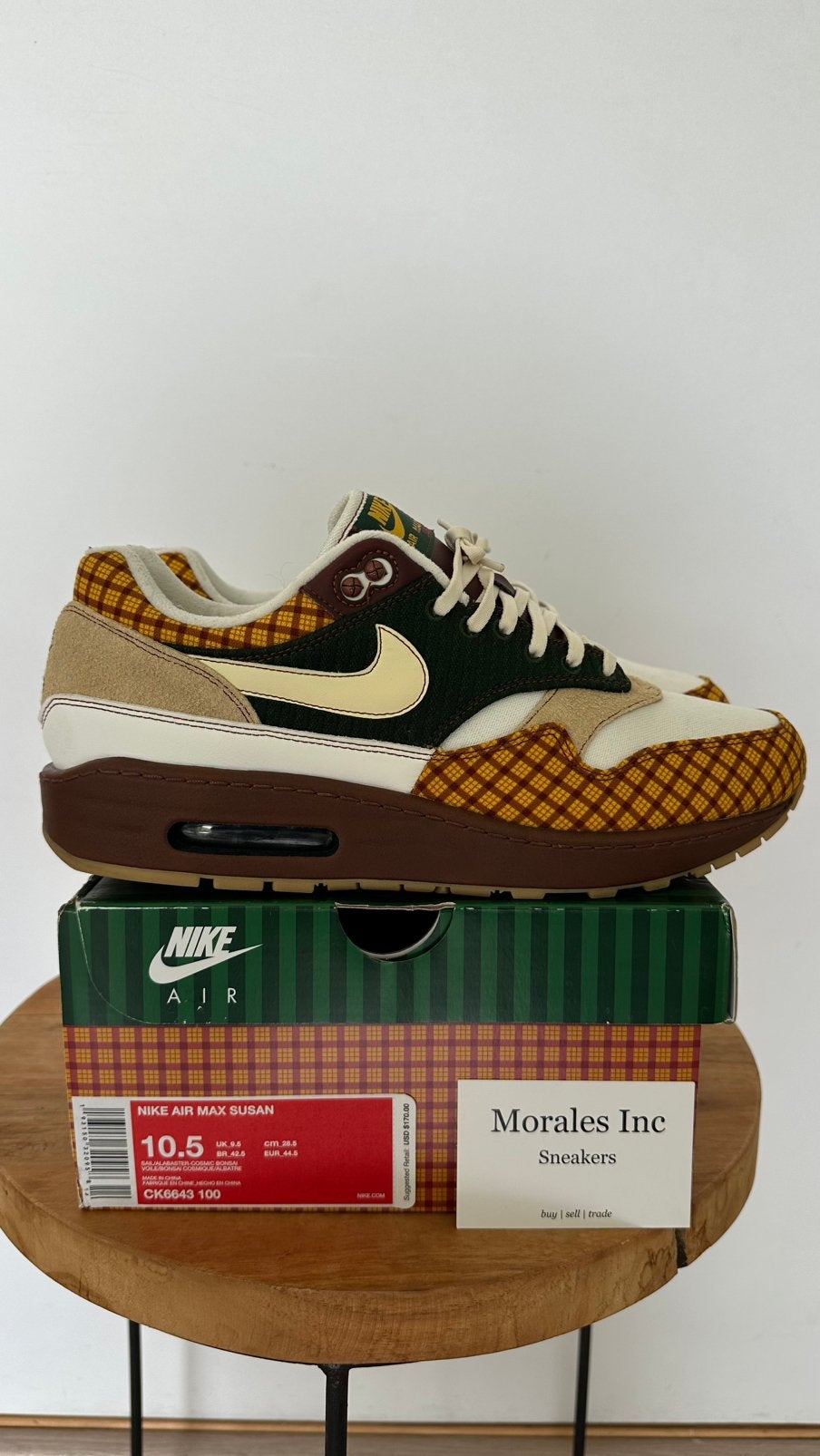 Nike Air Max 1 Susan Missing Link (2019) EU 44.5 top staat, Ophalen of Verzenden, Zo goed als nieuw, Overige kleuren
