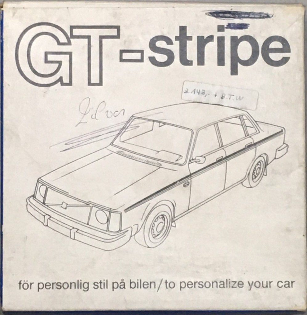 Incomplete set. Volvo GT-striping v, 4-deurs 144 244 zilver., Ophalen of Verzenden, Nieuw