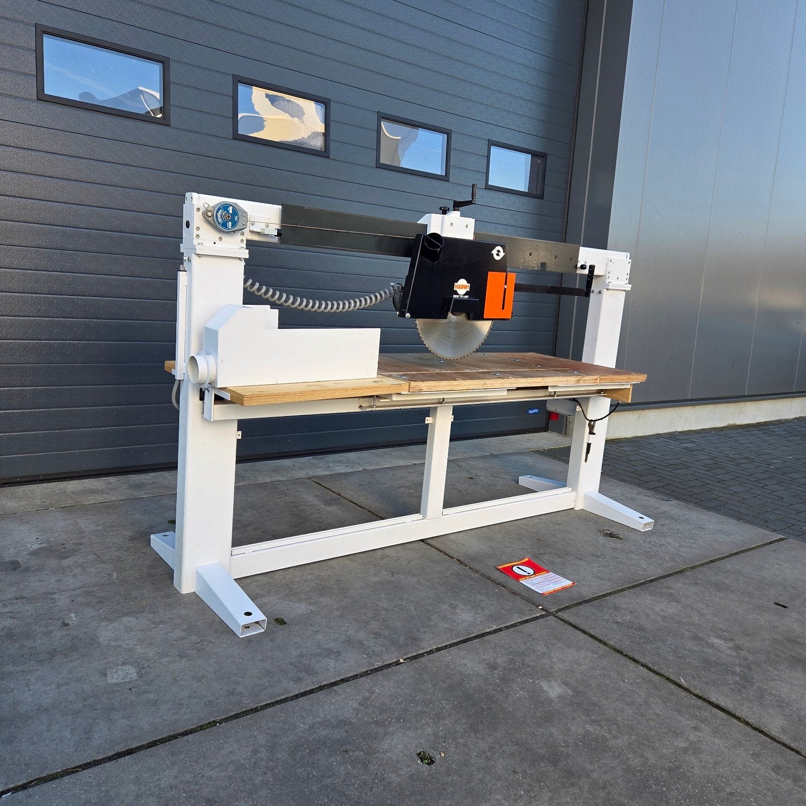 Harwi afkortzaag 1250mm armlengte *** hout kunstof sandwich, Doe-het-zelf en Verbouw, 70 mm of meer, Ophalen of Verzenden, Zo goed als nieuw