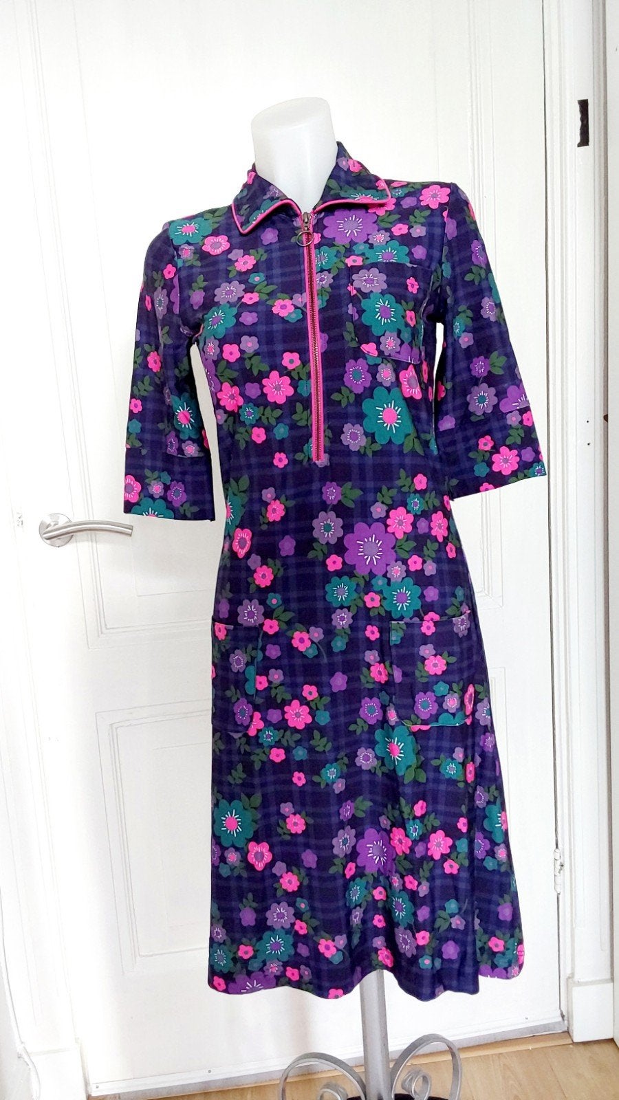 Leuke vrolijke Tante Betsy zomerjurk maat S nieuw🌸, Tante Betsy, Paars, Nieuw, Ophalen of Verzenden