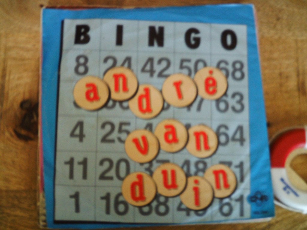 André van Duin -- Bingo  29jul, Ophalen of Verzenden, Zo goed als nieuw, Overige typen, Nederlandstalig