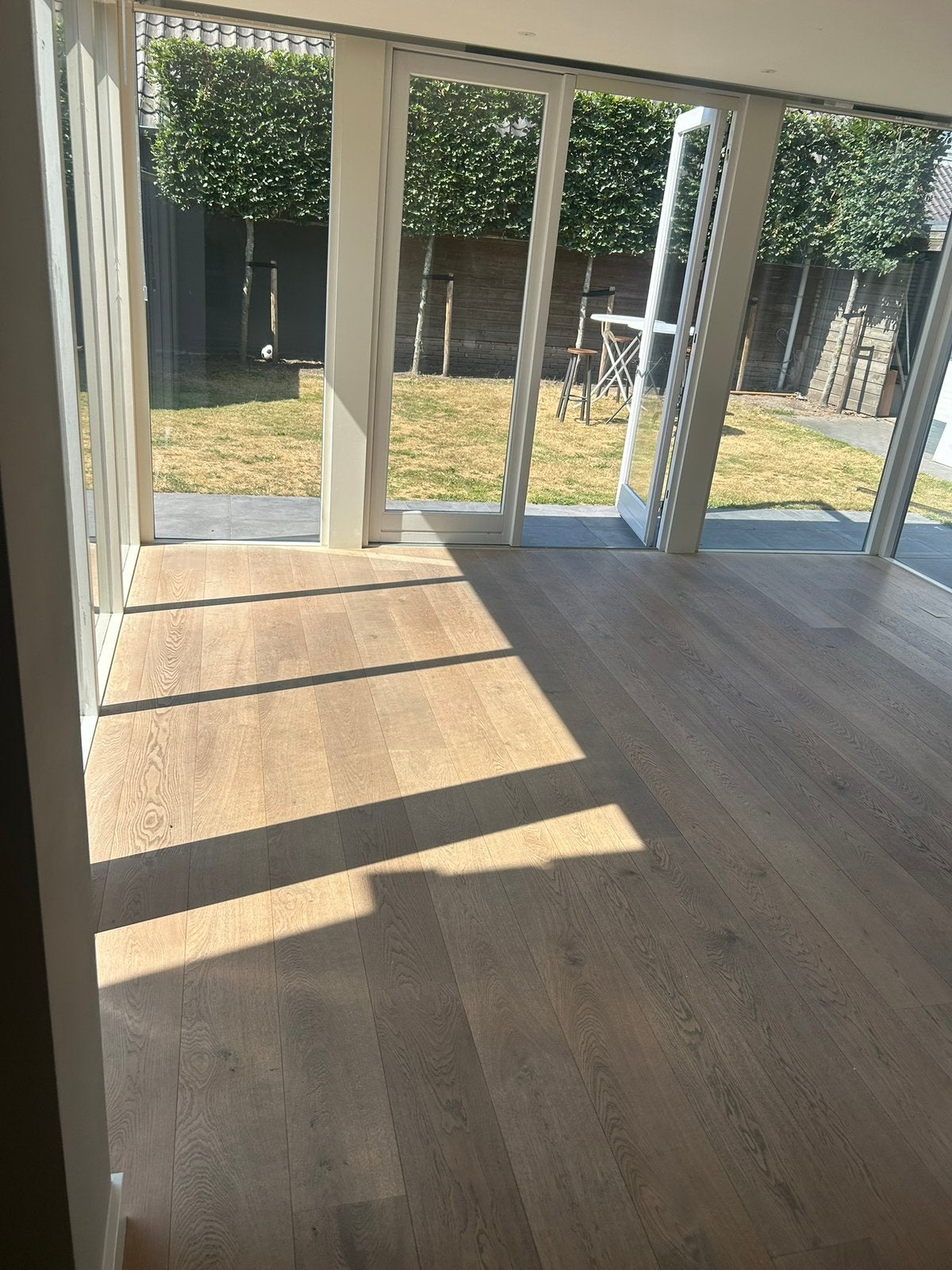 Eiken houten vloer 82m2, Ophalen, Vloerdelen of -planken, Zo goed als nieuw, 10 m² of meer