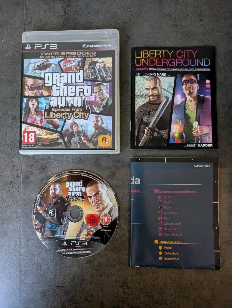 Grand theft auto episodes from liberty city PS3, Avontuur en Actie, Vanaf 18 jaar, 1 speler, Ophalen of Verzenden