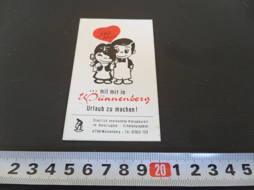 sticker liefde is liebe ist mit mir in wünnenberg urlaub ma*, Ophalen, Zo goed als nieuw