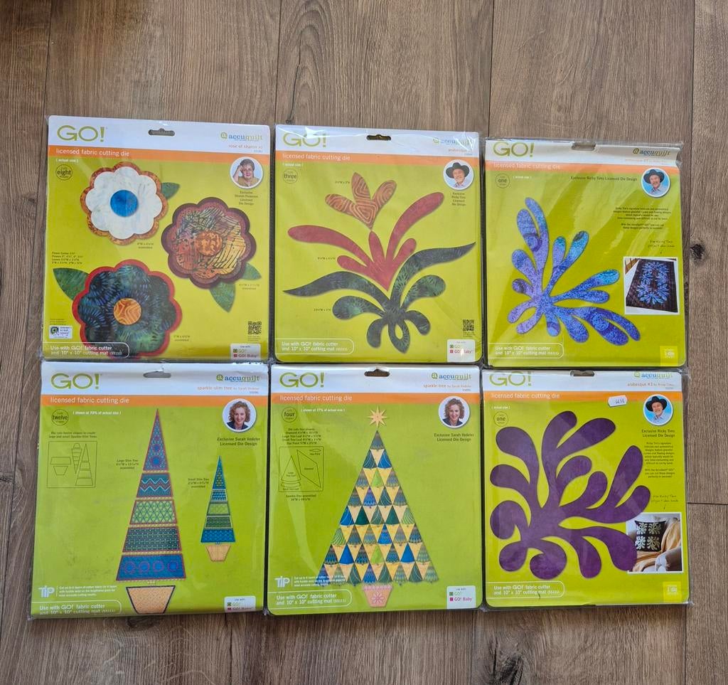 Accuquilt GO! Snijmallen 10"x10" NIEUW, Hobby en Vrije tijd, Knutselen, Nieuw, Ophalen of Verzenden
