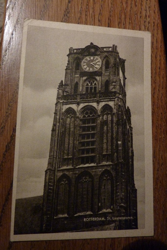 1946 ROTTERDAM Sint Laurenstoren Nederlands Herstel WWII, Ophalen, 1940 tot 1960, Gelopen, Zuid-Holland
