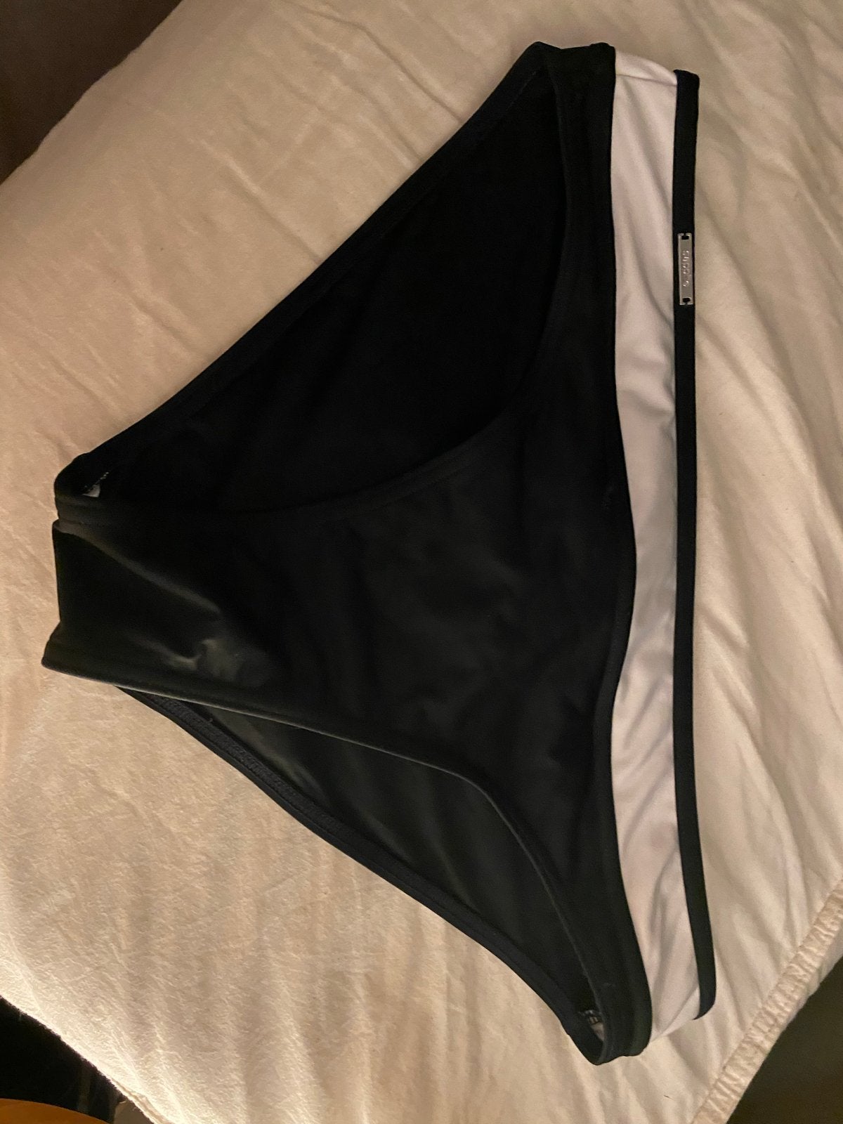 Sapph zwart wit slip/bikinibroekje maat M, Kleding | Dames, Ophalen of Verzenden, Zo goed als nieuw, Meerkleurig, Bikini