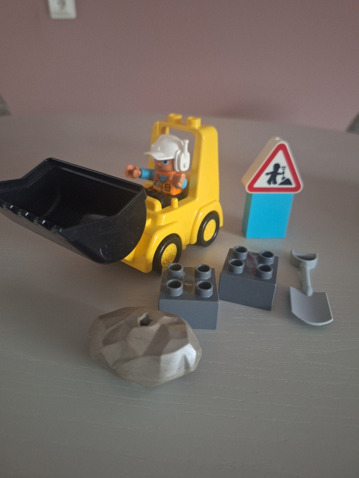 Duplo 10930 Bulldozer - Compleet met aanpassingen, Gebruikt, Ophalen of Verzenden, Compleet, Duplo