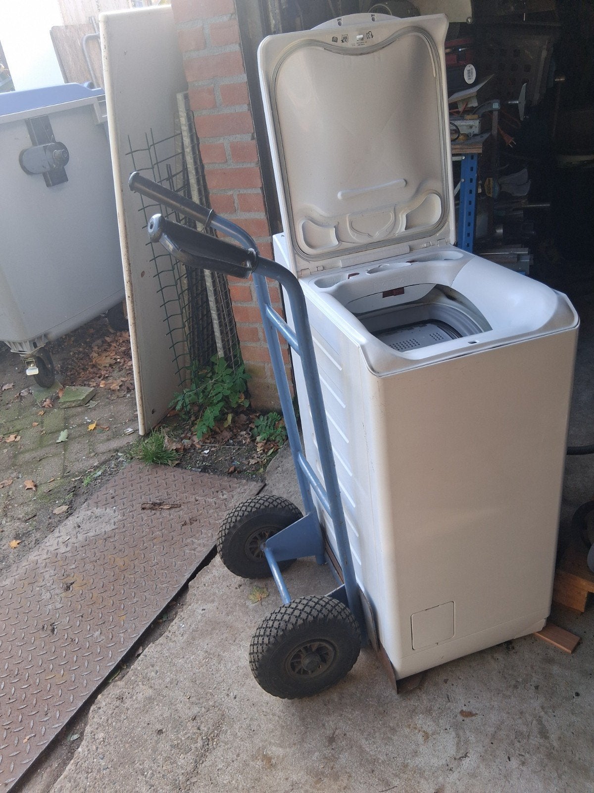 Nog goed voor volgende rondE smal WASMACHINE AEG bovenlader, Witgoed en Apparatuur, Ophalen, Gebruikt, 1200 tot 1600 toeren, 85 tot 90 cm