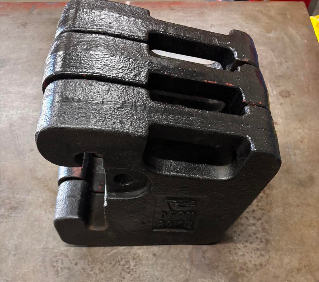 3x frontgewicht 20 kg p/stuk = 60 kg totaal tbv minitractor, Ophalen of Verzenden, Nieuw, Mini, Spatbord