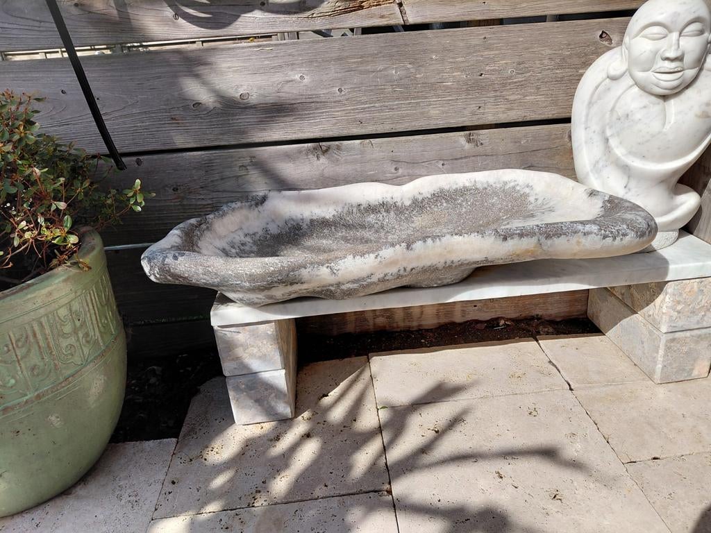 Wasbak natuursteen, Nieuw, Minder dan 100 cm, Wasbak of Wastafel, 25 tot 50 cm
