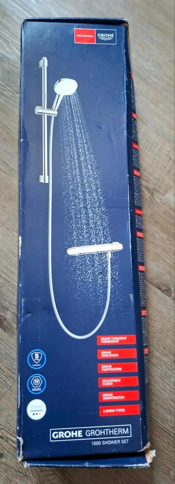 Grohe Grohtherm 1000 Doucheset - Nieuw in doos, Doe-het-zelf en Verbouw, Sanitair, Ophalen of Verzenden, Nieuw, Chroom, Douche