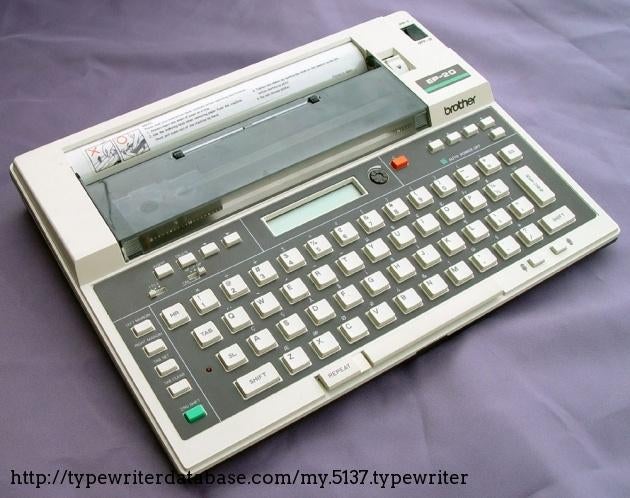 Vintage Brother EP-20 type machine jaren 80, Diversen, Typemachines, Ophalen of Verzenden, Zo goed als nieuw