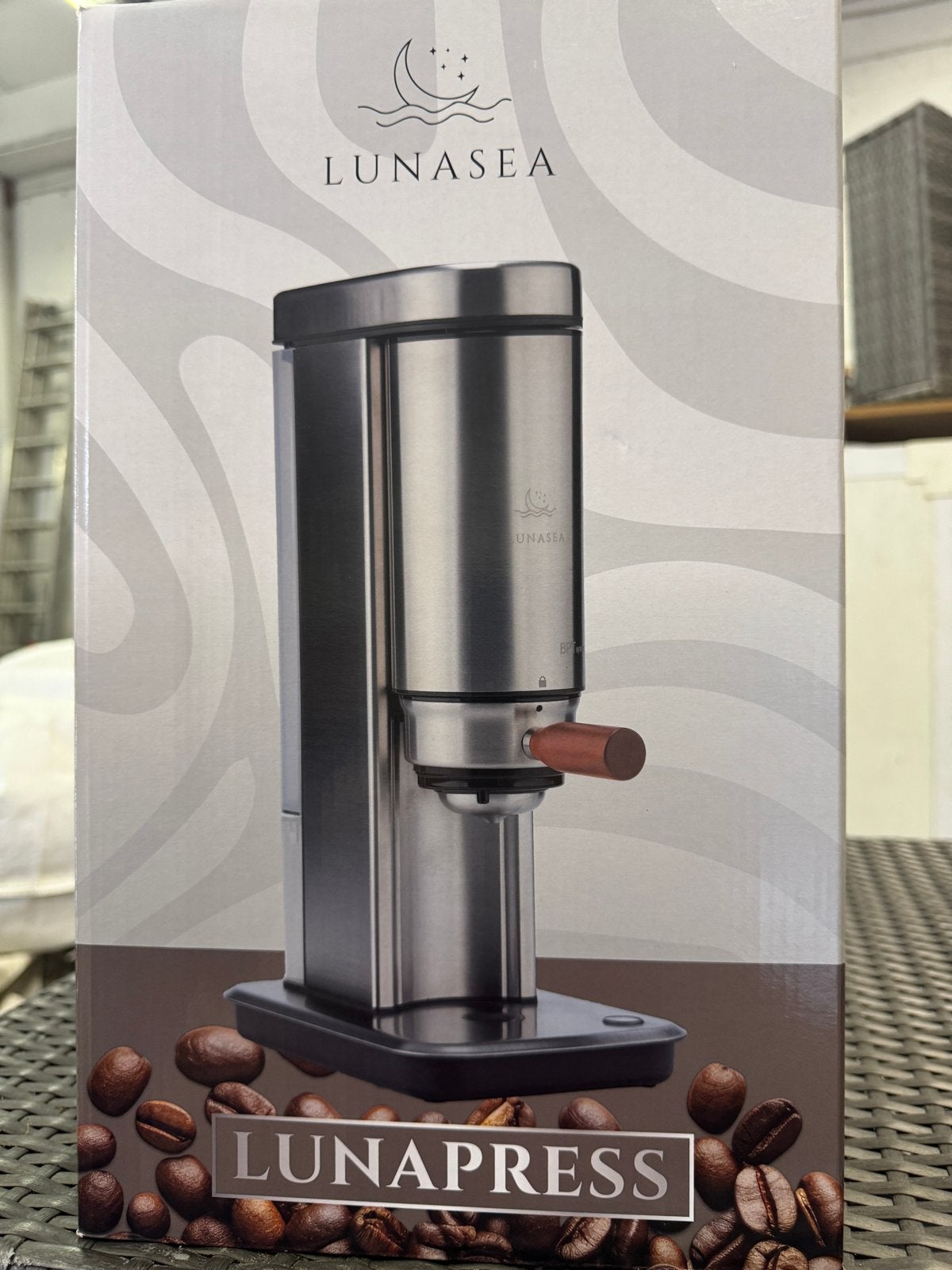Lunasea Espressoapparaat en Koffiegrinder Set - Nederlands, Ophalen of Verzenden, Nieuw, Combi, Gemalen koffie