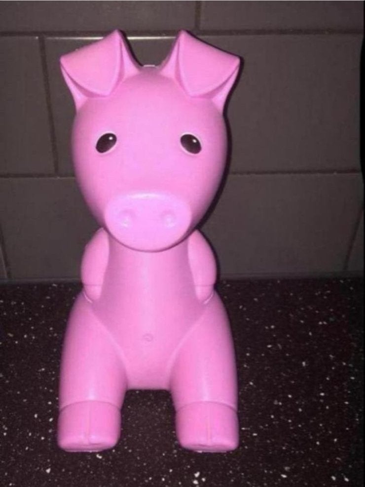 Leuke roze IKEA varkens spaarpot voor kinderen, Ophalen of Verzenden, Gebruikt, Kunststof, Dier