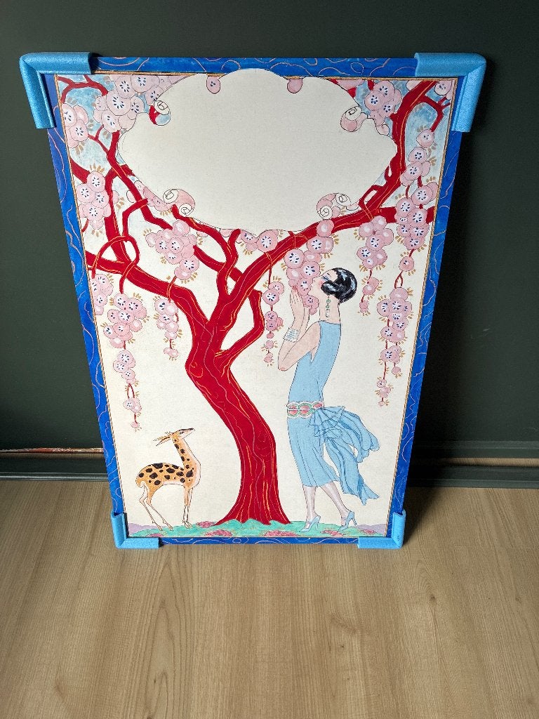 Schilderij George Barbier aluminium plaat Werkaandemuur, Ophalen, 75 – 100, 50 tot 75 cm, Print
