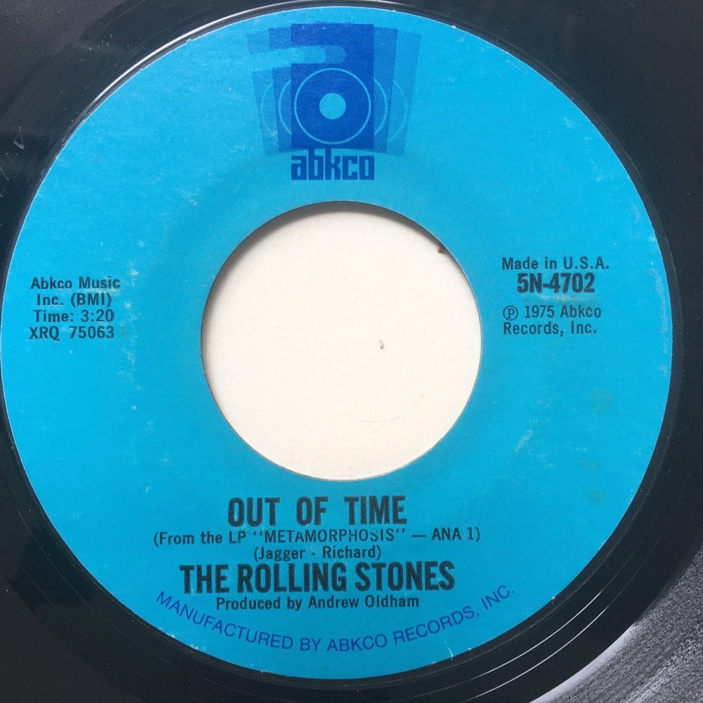 US24X Rolling Stones Out of time US75 €12,50, 7 inch, Ophalen of Verzenden, Zo goed als nieuw, Rock en Metal