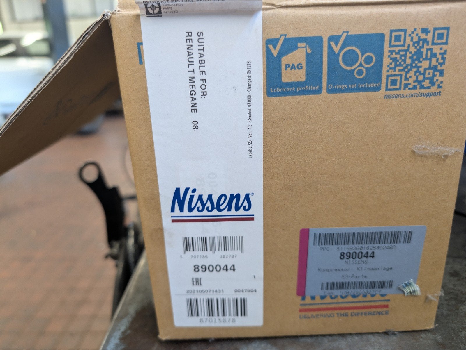 Nissens Airco Compressor voor Renault Megane 08- Nieuw, Auto-onderdelen, Ophalen of Verzenden, Nieuw, Renault