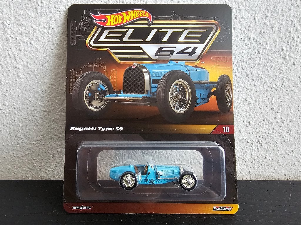 Hot Wheels Elite 64 Bugatti Type 59 HotWheels, Verzenden, Nieuw, Auto