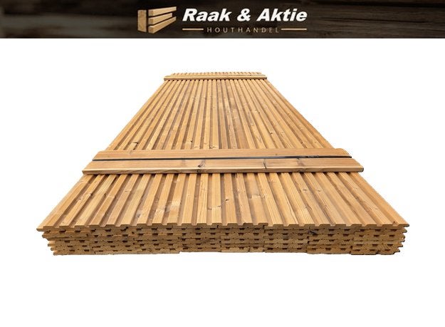 16.8 m2 Thermowood Triple Rhombusprofiel - nr: TP172