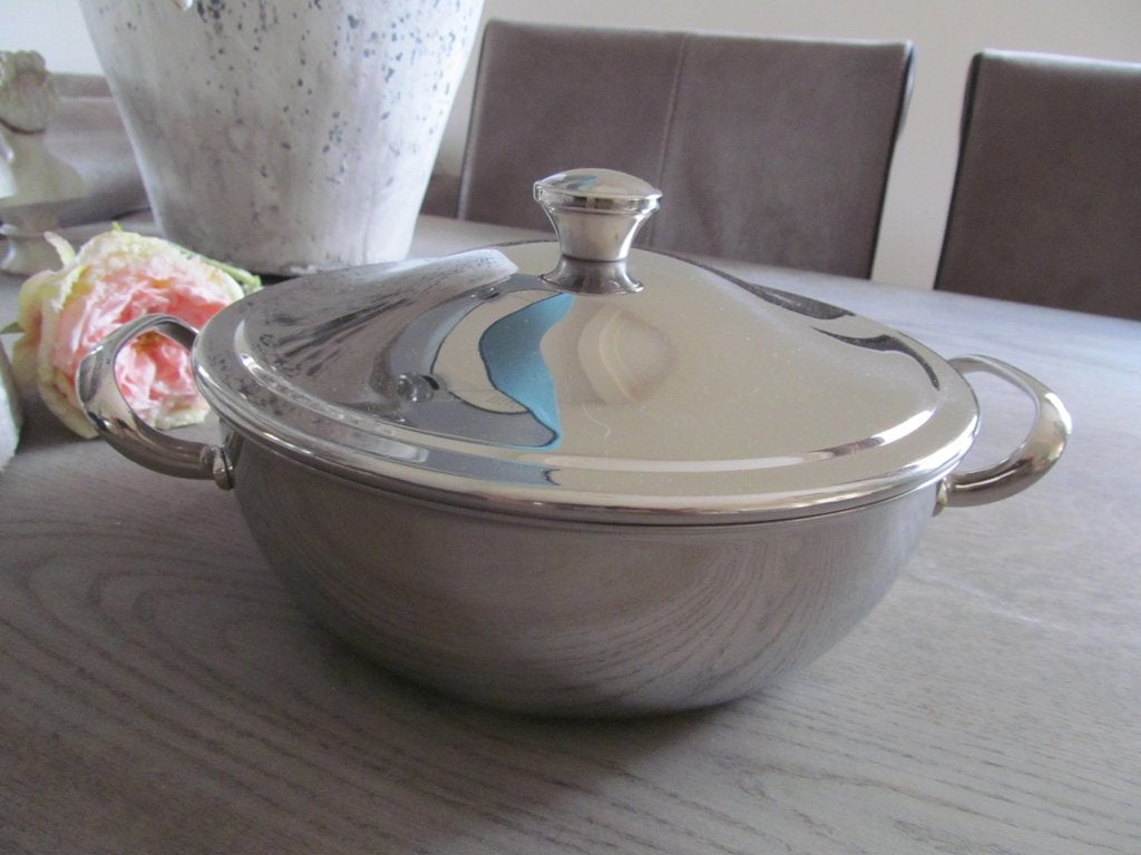 Alessi Alfra Italy Dekschaal Stainless Steel, Overige materialen, Ophalen of Verzenden, Overige stijlen, Schaal of Schalen
