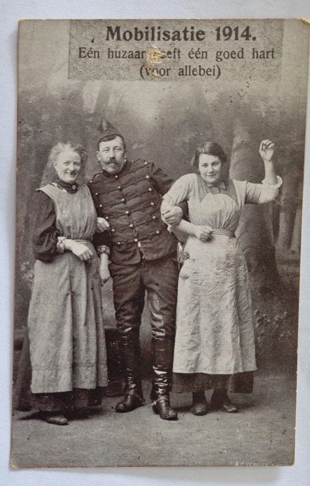 179)2 kaarten  Mobilisatie 1914 - Historische Ansichtk, Ophalen of Verzenden, Voor 1920, Gelopen, Overige thema's