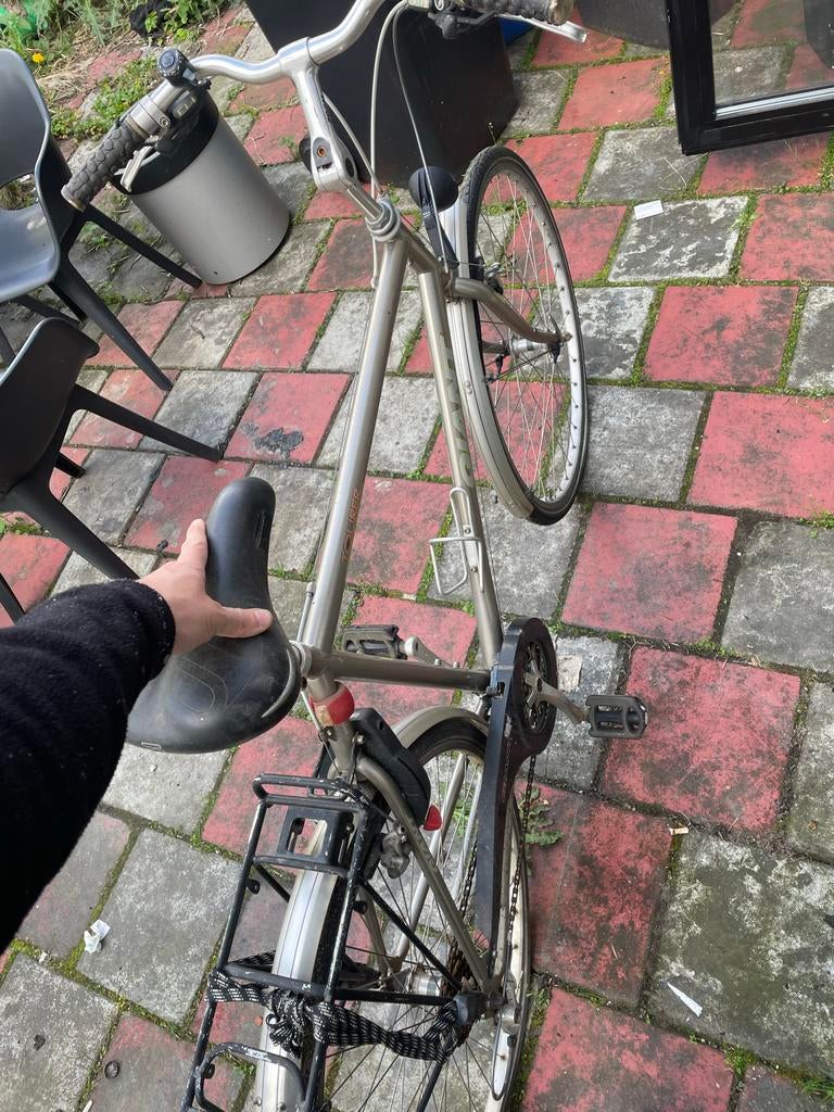 Giant herenfiets, Fietsen en Brommers, Ophalen, Gebruikt, Velgrem, Versnellingen