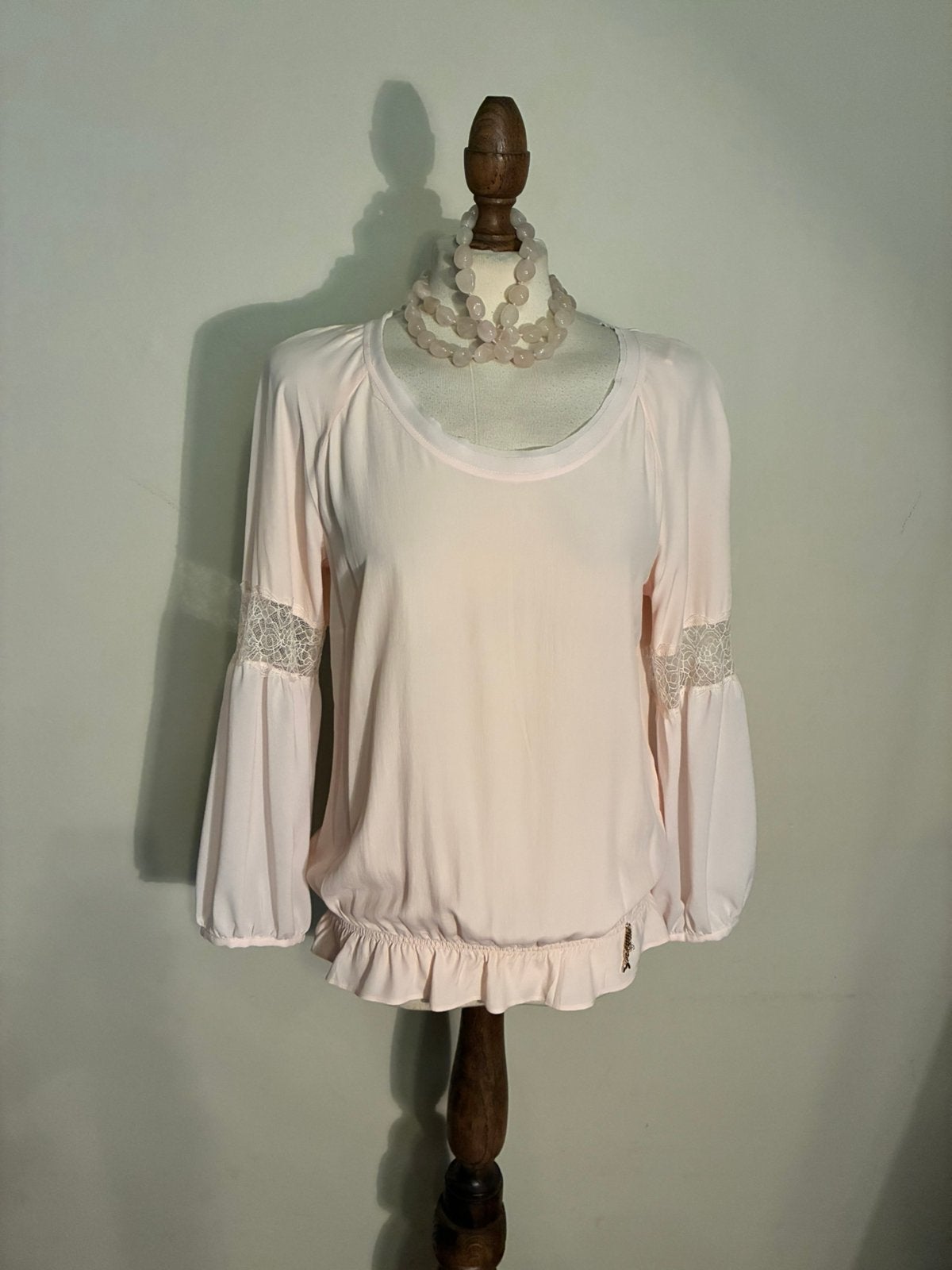 PATRIZIA PEPE BLOUSE ROSE, Kleding | Dames, Verzenden, Zo goed als nieuw, Maat 38/40 (M), Roze