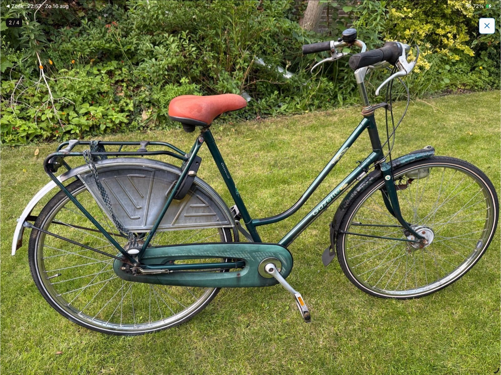 Degelijke Gazelle fiets 58cm, 28 inch, anti-lek, nieuw licht, Fietsen en Brommers, Fietsen | Dames | Damesfietsen, 56 cm of meer