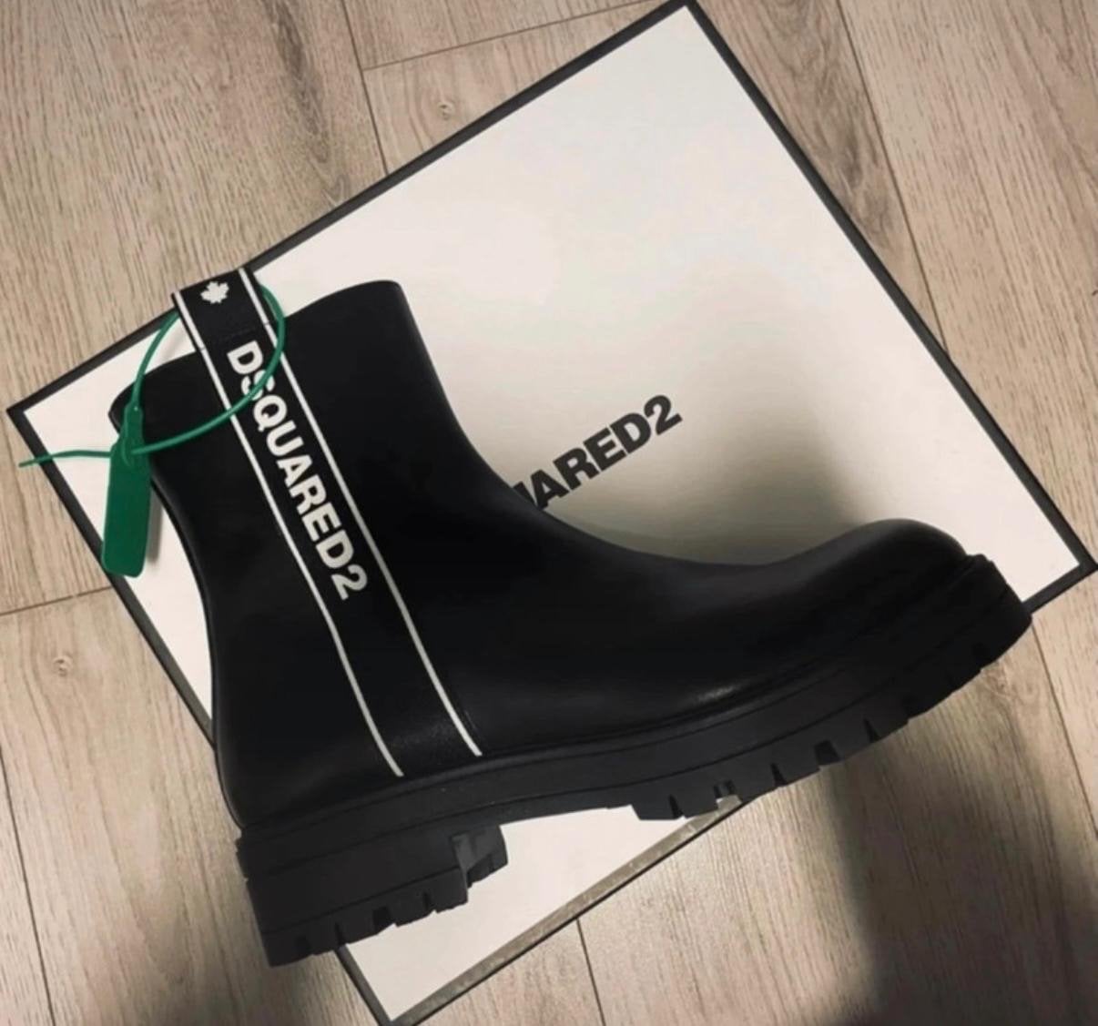 Dsquared2 Kinderlaarzen Zwart Maat 37 Nieuw, Kinderen en Baby's, Ophalen of Verzenden, Nieuw, Jongen of Meisje, Laarzen