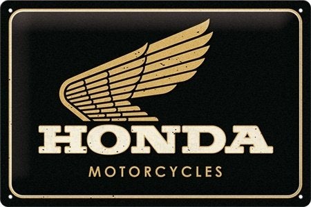 Honda motorcycles logo relief reclamebord van metaal deco