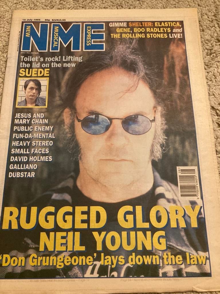 NME 1995 NEIL YOUNG Public Enemy SUEDE Small Faces DUBSTAR, Ophalen of Verzenden, Muziek, Film of Tv