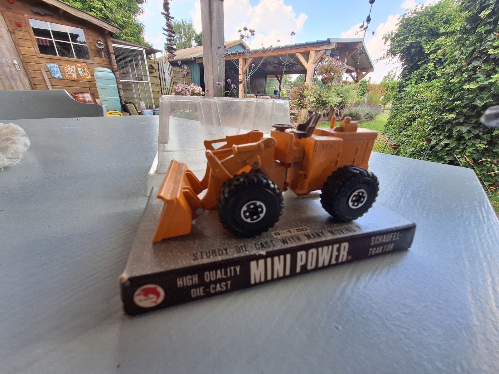 Mini Power Schaufel-Traktor Die-Cast (Schaeff), Ophalen of Verzenden, Zo goed als nieuw