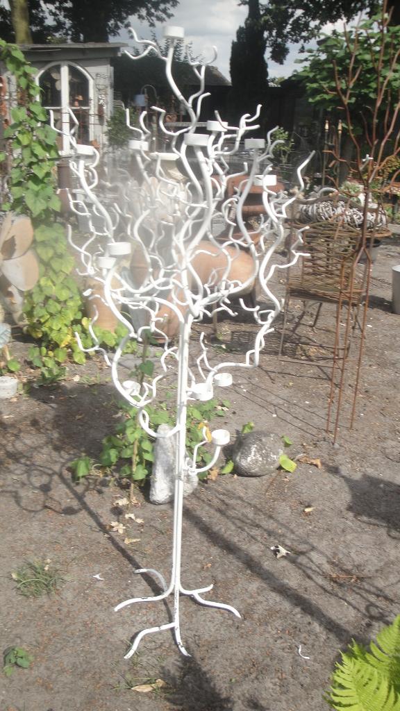 metalen takkenboom tevens voor waxinelichtjes, Tuin en Terras, Tuinbeelden, Ophalen, Metaal