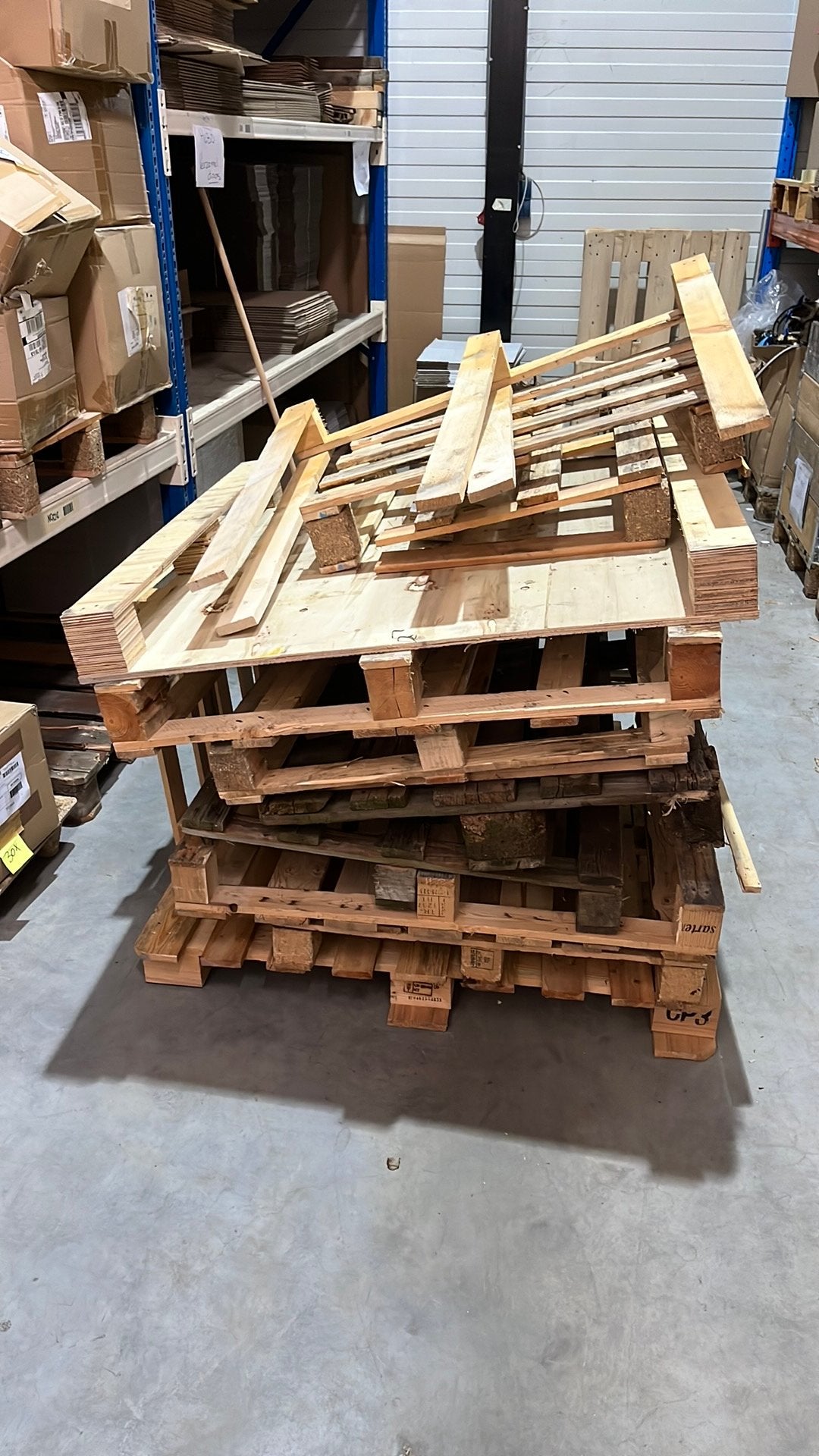 Gratis pallets brandhout, Ophalen, Zo goed als nieuw, Pallet, Minder dan 200 cm