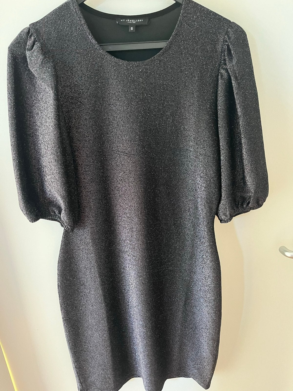 My Jewellery Glitter Jurk, Maat S, Kleding | Dames, Jurken, Zwart, Ophalen of Verzenden, Zo goed als nieuw, Maat 36 (S)
