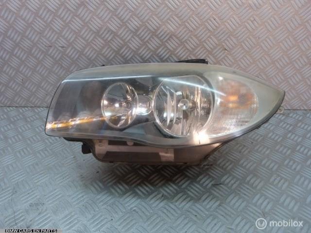 Koplamp links BMW 1-serie E81 ('05-'12) halogeen links, Gebruikt, Ophalen of Verzenden, BMW, BMW