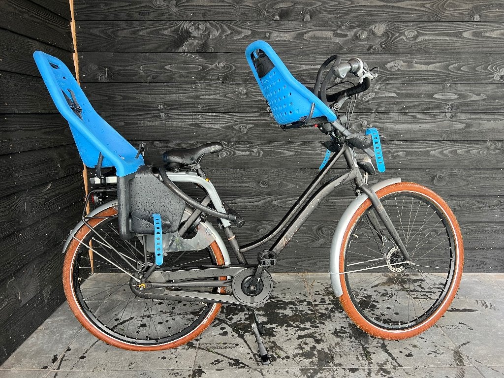 Cortina damesfiets incl. 2 Yepp-kinderzitjes, Gebruikt, Versnellingen, 50 tot 53 cm, Schijfrem