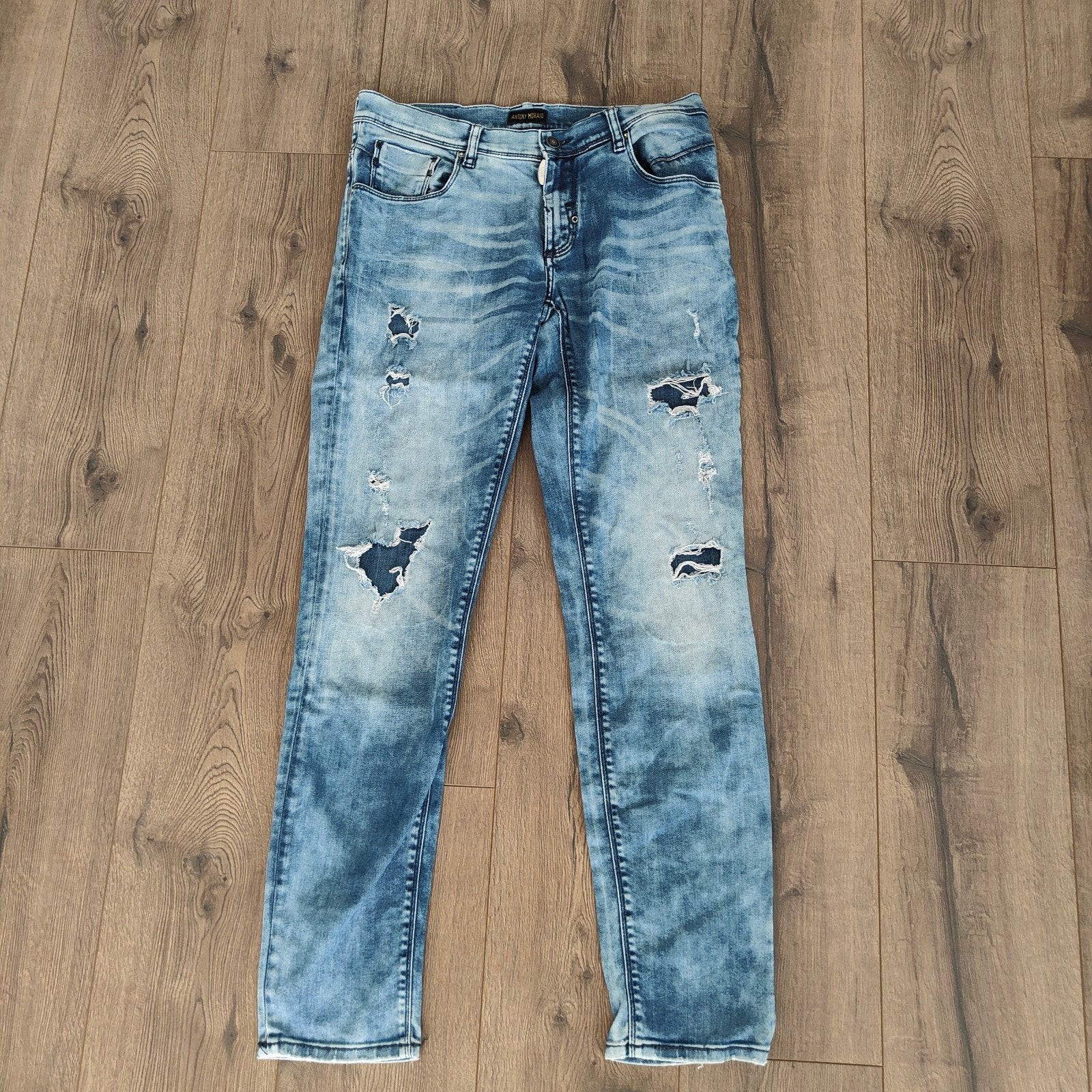 Antony Morato spijkerbroek, Kleding | Heren, Ophalen of Verzenden, Zo goed als nieuw, Blauw, W33 - W34 (confectie 48/50)