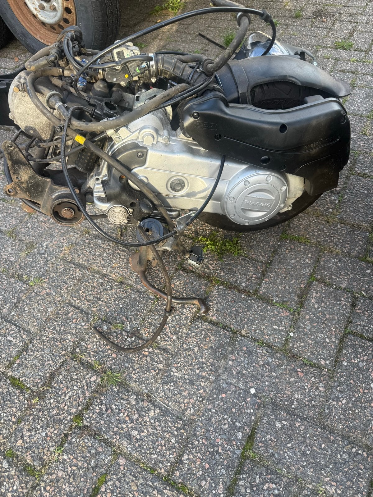 Piaggio Zip 4-takt blok met kabelboom en kabels, Ophalen, Gebruikt, Blok, Piaggio