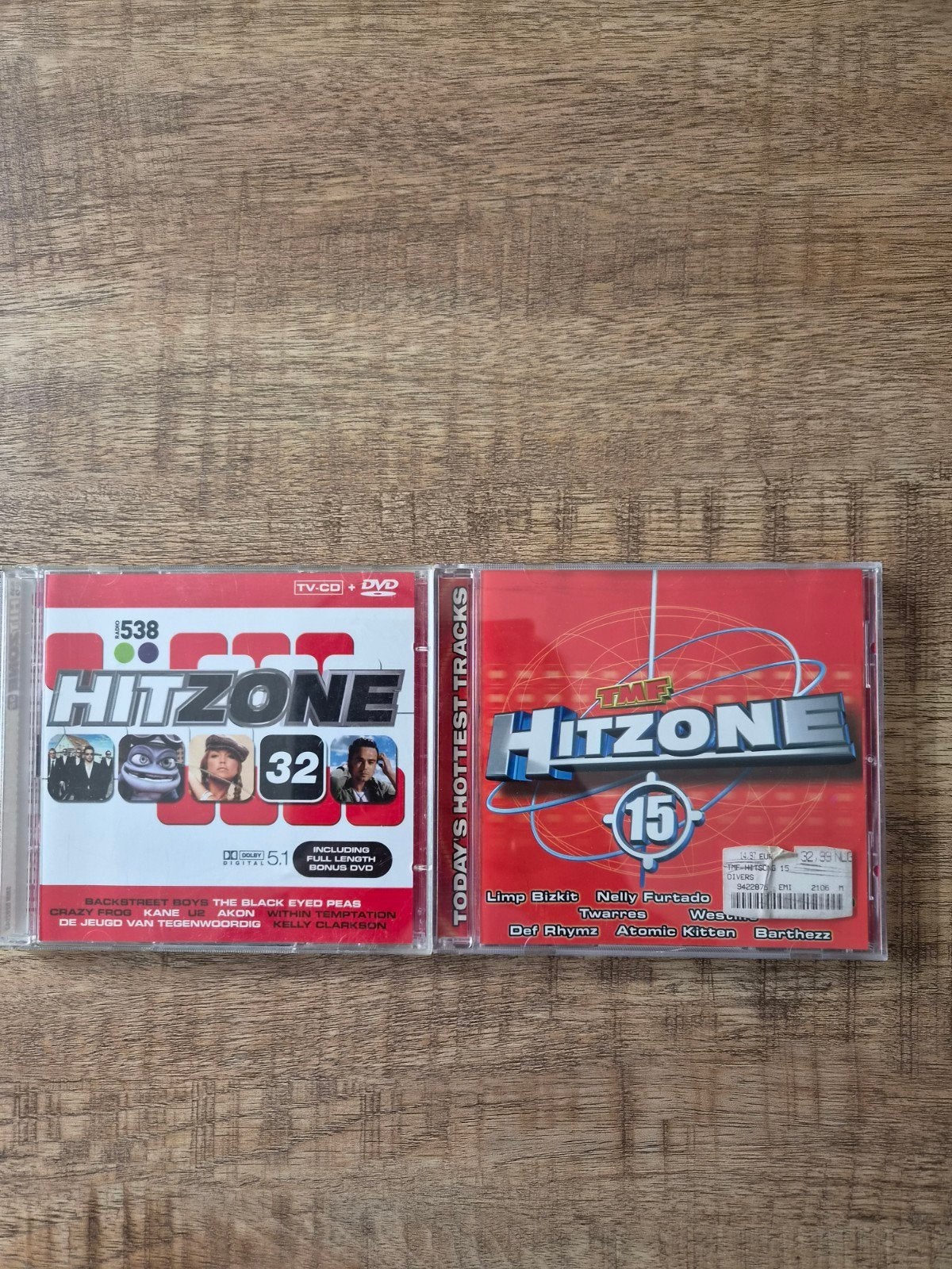 2x Hitzone CD's: Hitzone 15 (2001) & Hitzone 32 (2005 met bo, Ophalen of Verzenden, Zo goed als nieuw