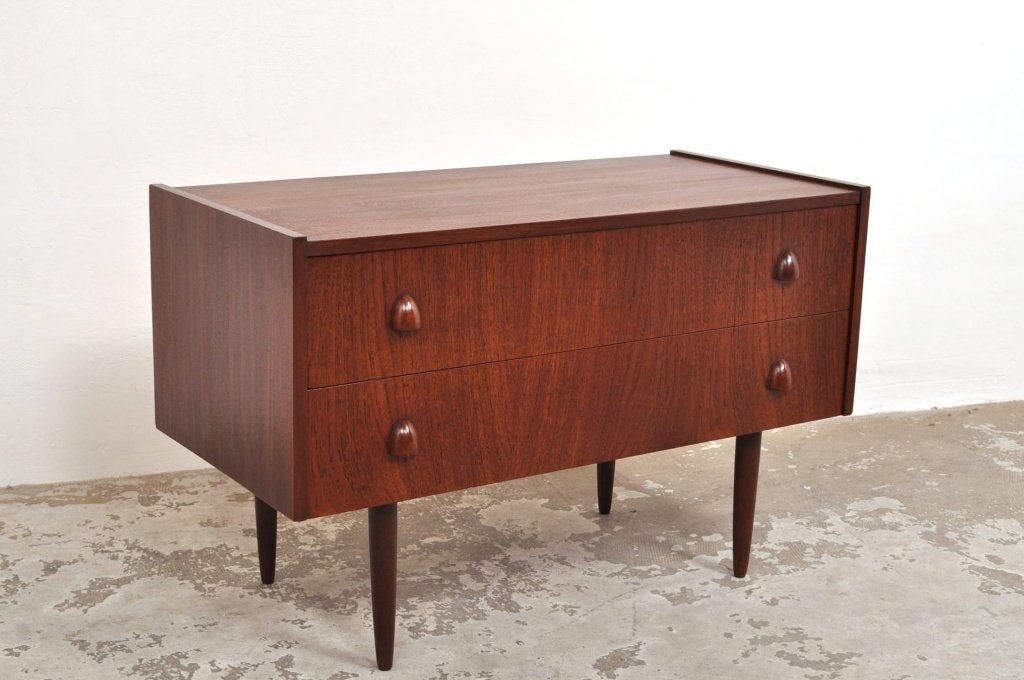 Vintage teak ladekast Deens kastje tv-meubel jaren 50