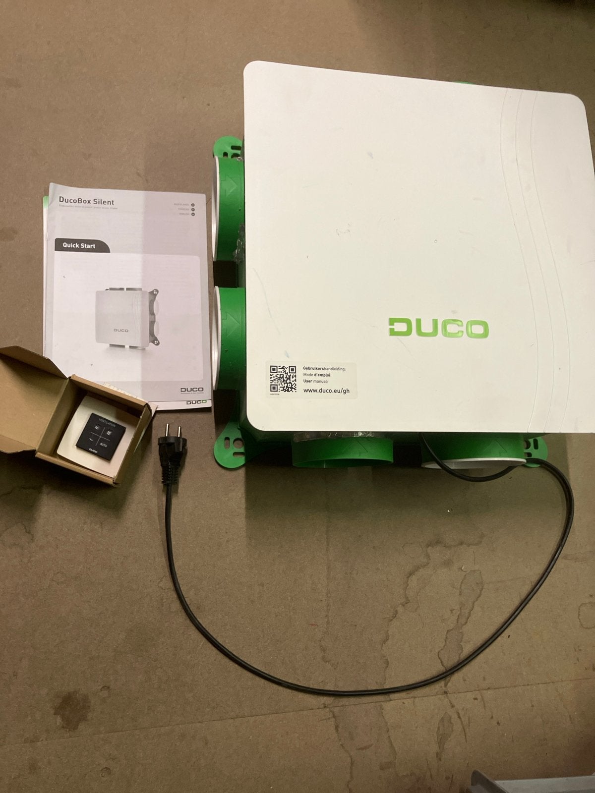 Duco Silent 400 m3/h afzuigbox met vocht sensor + AB, Ophalen, Ventilator en Afzuiger