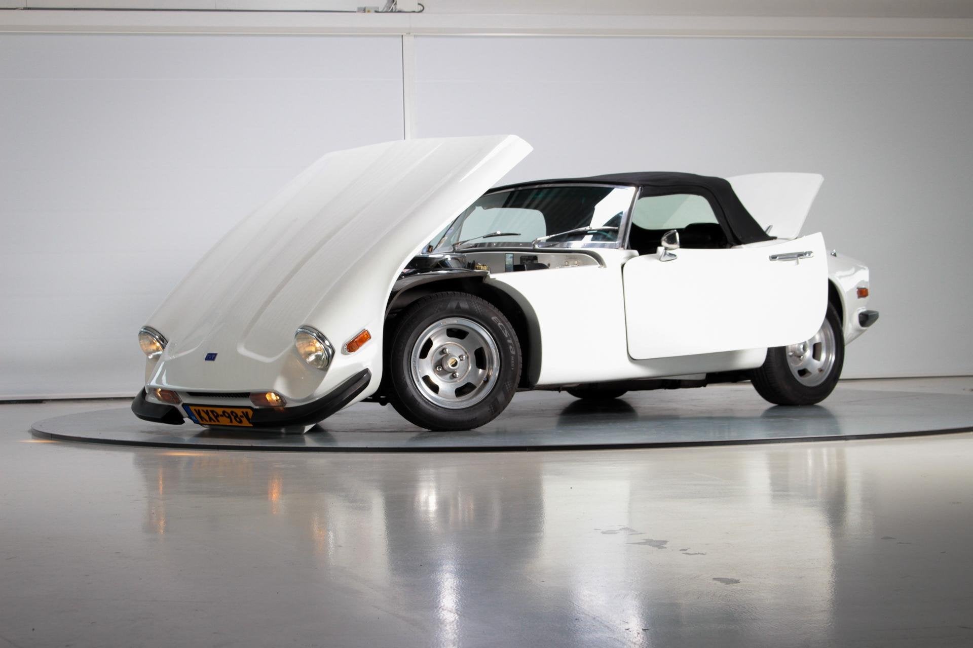 TVR 3000 S Cabrio, Auto's, Achterwielaandrijving, Gebruikt, Zwart, Wit