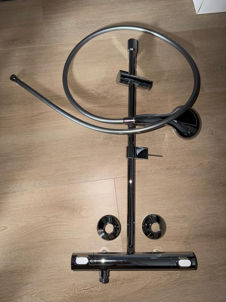 Nieuwe Grohe douchekop en thermostaat, Doe-het-zelf en Verbouw, Ophalen of Verzenden, Nieuw, Chroom, Douche