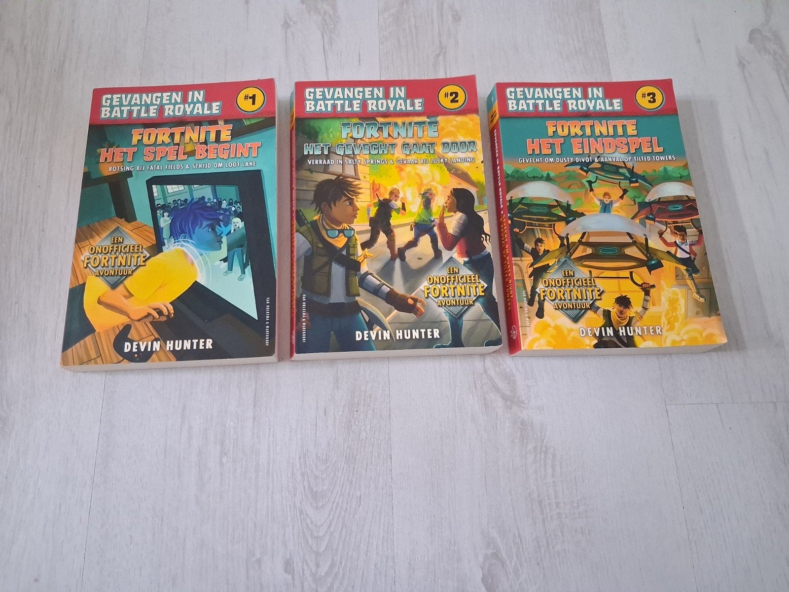 Fortnite Boekenreeks: Gevangen in Battle Royale (deel 1-3), Boeken, Ophalen of Verzenden