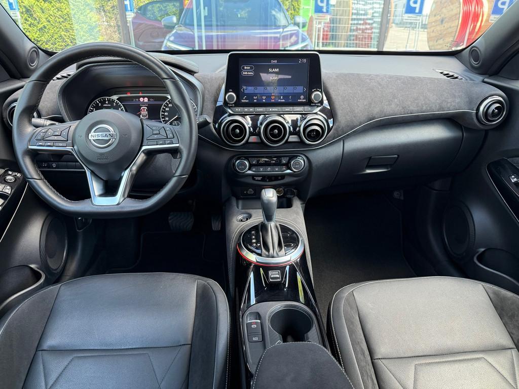 Nissan Juke 1.0 DIG-T N-Design - Automaat - Leder - Navi - W, Auto's, Leder, Bedrijf, 3 cilinders, SUV of Terreinwagen